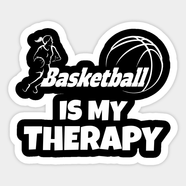 Basketball is my therapy Sticker by Work Memes